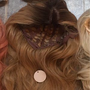 Light Brown Wavy Synthetic Wig